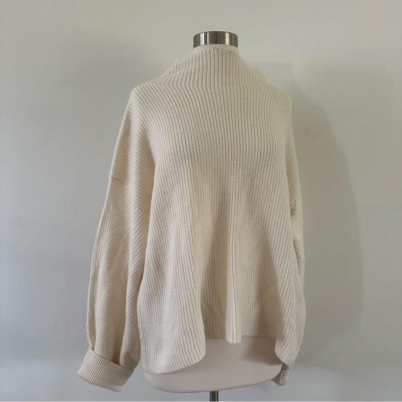 New NWOT A.L.C. Helena Ribbed 100% Merino Wool Sweater L - Picture 4 of 9